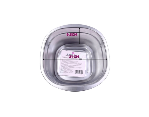 Thau Vuông Màu Inox 304 24cm Super Chef ảnh 3