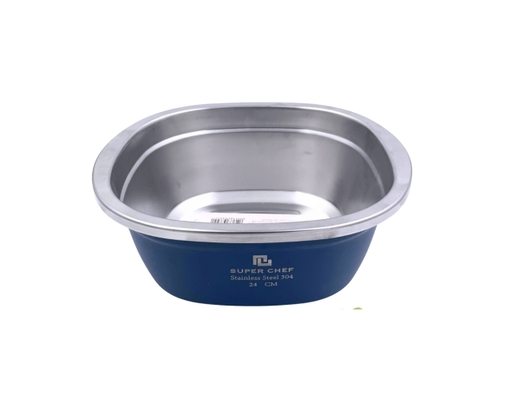 Thau Vuông Màu Inox 304 28cm Super Chef ảnh 0