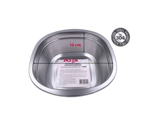 Thau Vuông Màu Inox 304 28cm Super Chef ảnh 3