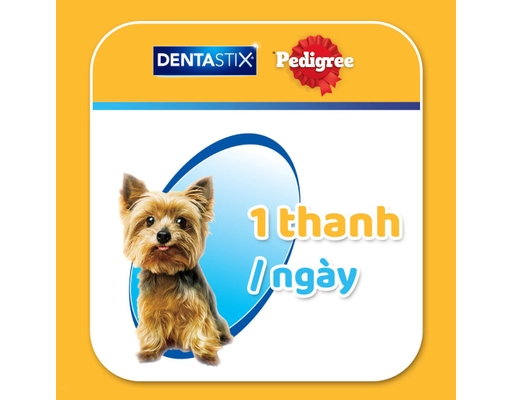 Bánh Xương Chăm Sóc Răng Cho Chó Trưởng Thành, Chó Kiểng Từ 2-5kg Dentastix Toy Dogs - 60g (7 Thanh x 8.5g) Pedigree ảnh 5