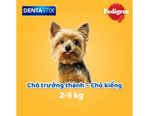 Bánh Xương Chăm Sóc Răng Cho Chó Trưởng Thành, Chó Kiểng Từ 2-5kg Dentastix Toy Dogs - 60g (7 Thanh x 8.5g) Pedigree ảnh 6