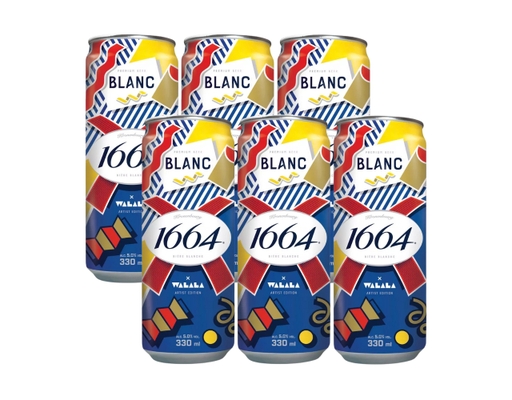 6 Lon Bia Blanc 1664 330ml Blanc 1664 ảnh 0