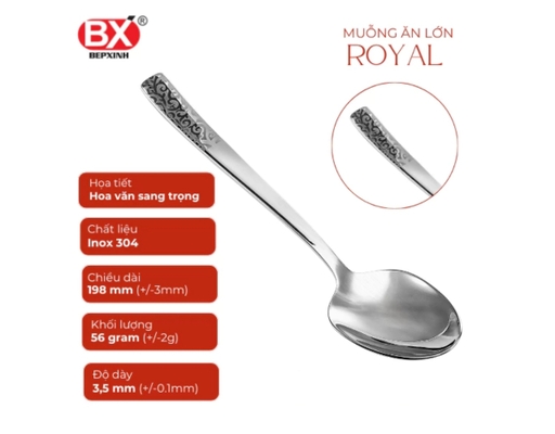 Vỉ 2 Muỗng Ăn Lớn Hoàng Gia Bếp Xinh ảnh 3