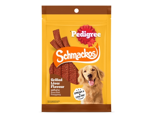 Bánh Thưởng Cho Chó Dạng Dẹt Schmackos Vị Bò Xông Khói 70g Pedigree ảnh 0