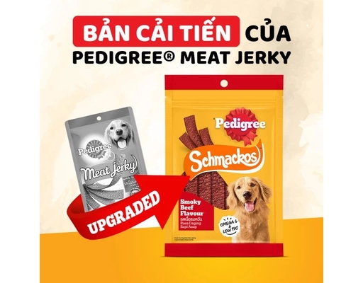 Bánh Thưởng Cho Chó Dạng Dẹt Schmackos Vị Bò Xông Khói 70g Pedigree ảnh 1