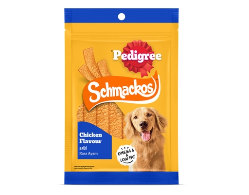 Bánh Thưởng Cho Chó Dạng Dẹt Schmackos Vị Gà 70g Pedigree ảnh 0