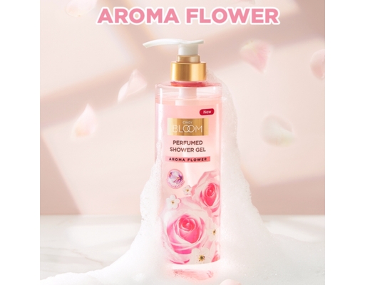 Sữa Tắm Nước Hoa Hương Hoa Ngọt Ngào Aroma Flower 900g Cindy Bloom ảnh 2