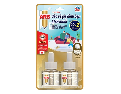 Lô 2 Chai Xông Đuổi Muỗi Refill Nomat P60 45ml Ars ảnh 0