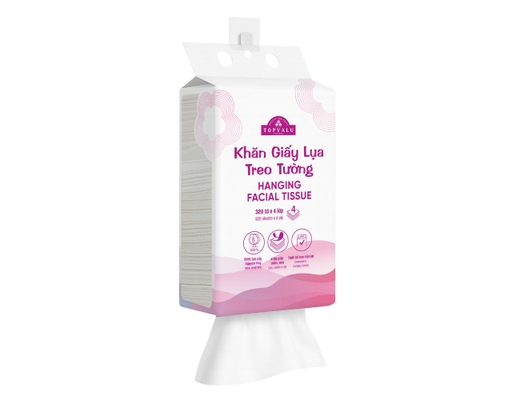 Khăn Giấy Lụa Treo Tường Topvalu 320 Tờ 4 Lớp TOPVALU ảnh 2