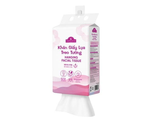 Khăn Giấy Lụa Treo Tường Topvalu 320 Tờ 4 Lớp TOPVALU ảnh 3