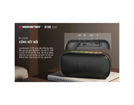 Loa Bluetooth MS62109-S150 Màu Đỏ Monster ảnh 9