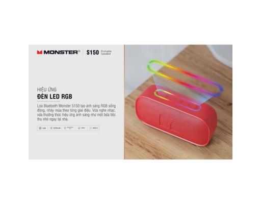 Loa Bluetooth MS62109-S150 Màu Đỏ Monster ảnh 10