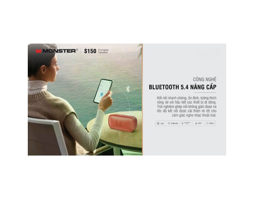 Loa Bluetooth MS62109-S150 Màu Đỏ Monster ảnh 5