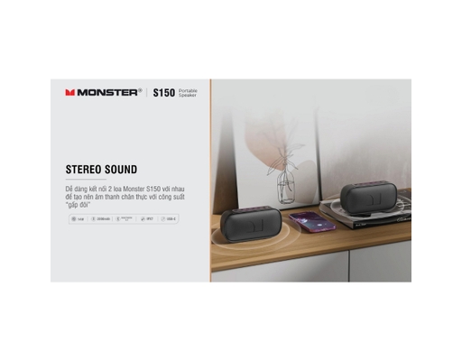 Loa Bluetooth MS62109-S150 Màu Đỏ Monster ảnh 8