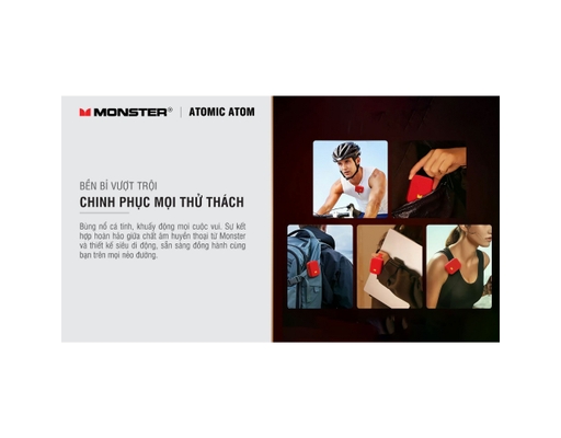 Loa Bluetooth Atomic Atom MS62130 Màu Đỏ Monster ảnh 10