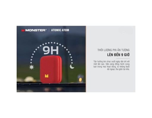 Loa Bluetooth Atomic Atom MS62130 Màu Đỏ Monster ảnh 8
