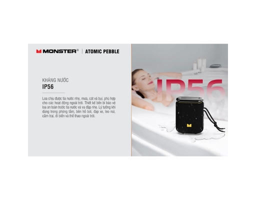 Loa Bluetooth Atomic Pebble MS62131 Màu Đen Monster ảnh 9