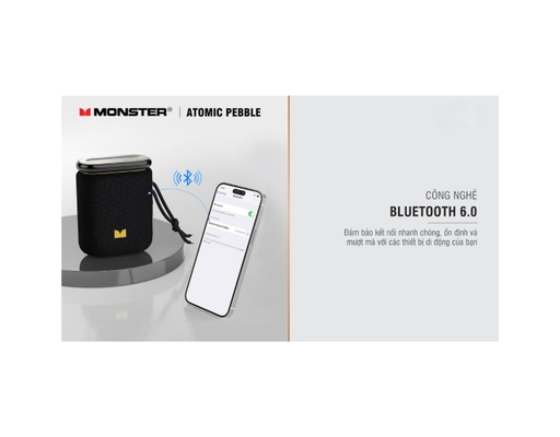 Loa Bluetooth Atomic Pebble MS62131 Màu Đen Monster ảnh 7