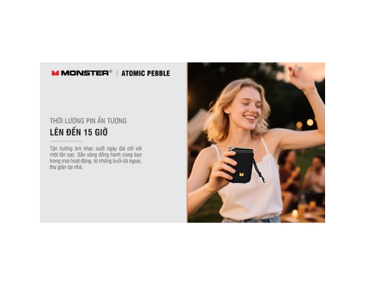 Loa Bluetooth Atomic Pebble MS62131 Màu Đen Monster ảnh 8