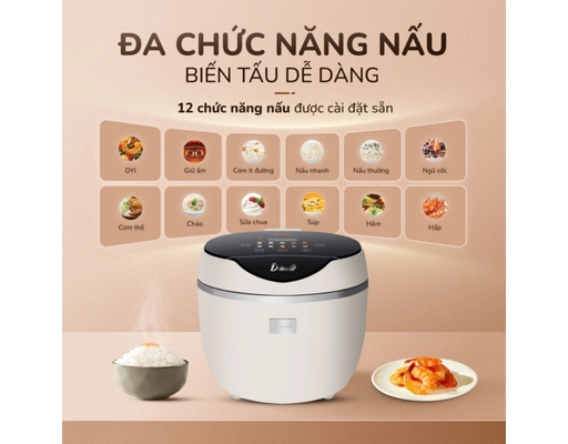 Nồi Cơm Điện Tử URC612 Dung Tích 1.8L Unie ảnh 1