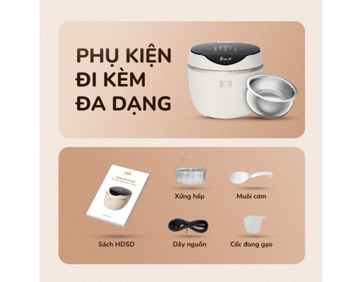 Nồi Cơm Điện Tử URC612 Dung Tích 1.8L Unie ảnh 3