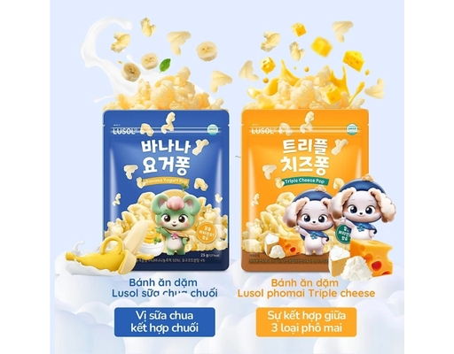 Thực Phẩm Bổ Sung Bánh Ăn Dặm Vị Phô Mai 25g Lusol ảnh 8