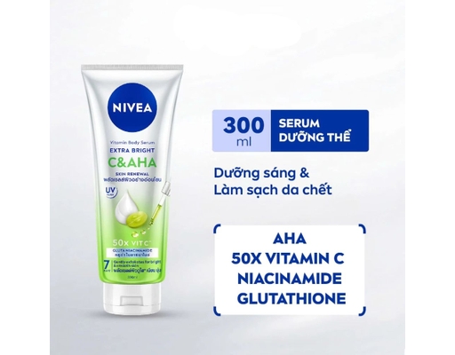 Sữa Dưỡng Thể Dưỡng Sáng Và Tẩy Da Chết C&AHA 300ml NIVEA ảnh 1