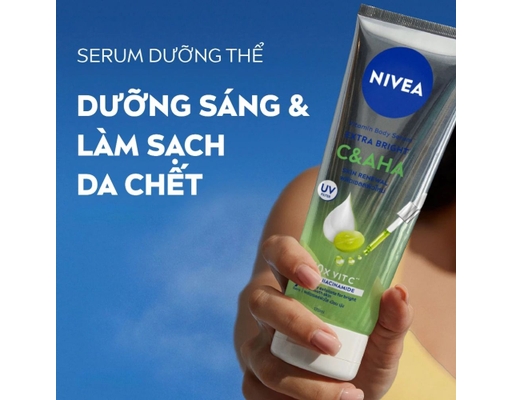 Sữa Dưỡng Thể Dưỡng Sáng Và Tẩy Da Chết C&AHA 300ml NIVEA ảnh 2