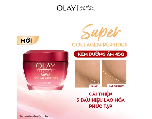 Kem Siêu Dưỡng Super Regerist Super Collagen Peptides 45g OLAY ảnh 3