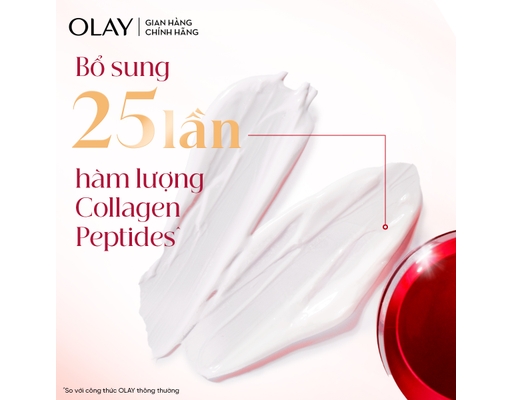 Kem Siêu Dưỡng Super Regerist Super Collagen Peptides 45g OLAY ảnh 6