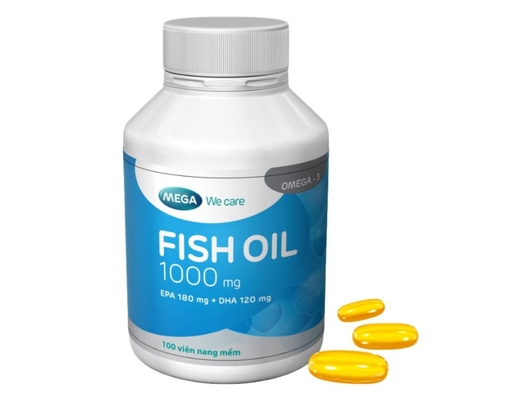 Thực Phẩm Bảo Vệ Sức Khỏe Viên Uống Dầu Cá 1000mg Bổ Sung DHA-EPA 100 Viên MEGA We Care ảnh 0