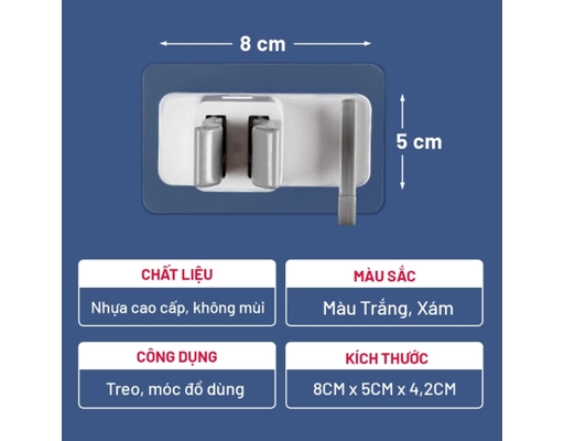 Móc Treo Dán Tường Keeper KP03 Parroti ảnh 6