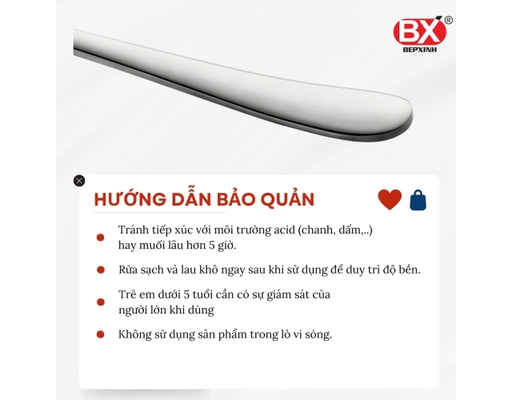 Vỉ 2 Muỗng Cà Phê Ngắn Inox Lagom Bếp Xinh ảnh 2