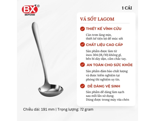 Vá Sốt Oval Inox Lagom Bếp Xinh ảnh 1