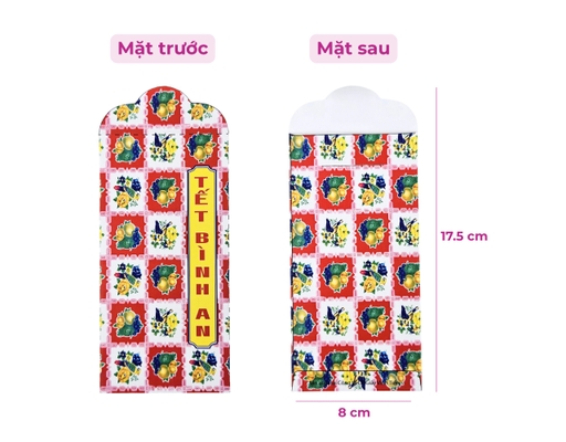 Xấp 10 Bao Lì Xì "Thập Niên 2000" Mix 6 Mẫu Vĩnh Tiến ảnh 3