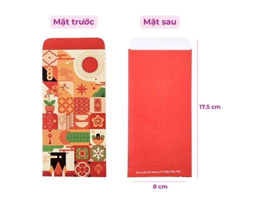 Xấp 10 Bao Lì Xì "Tết Việt Iconic" Mix 6 Mẫu Vĩnh Tiến ảnh 2