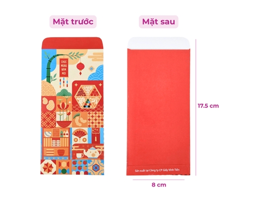 Xấp 10 Bao Lì Xì "Tết Việt Iconic" Mix 6 Mẫu Vĩnh Tiến ảnh 3