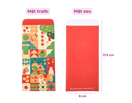 Xấp 10 Bao Lì Xì "Tết Việt Iconic" Mix 6 Mẫu Vĩnh Tiến ảnh 4
