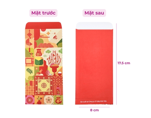 Xấp 10 Bao Lì Xì "Tết Việt Iconic" Mix 6 Mẫu Vĩnh Tiến ảnh 6