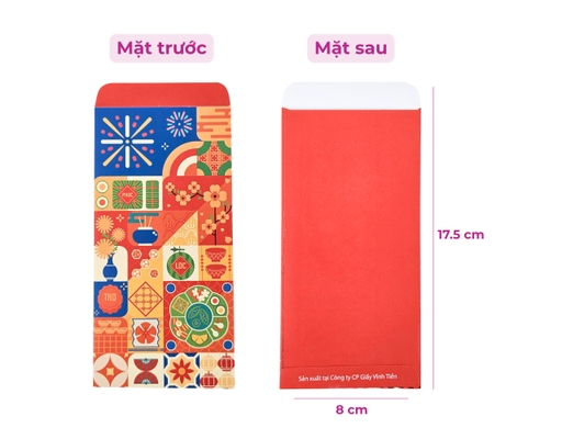 Xấp 10 Bao Lì Xì "Tết Việt Iconic" Mix 6 Mẫu Vĩnh Tiến ảnh 7