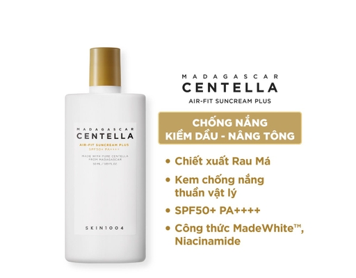 Kem Chống Nắng Cho Da Nhạy Cảm Chiết Xuất Rau Má SPF50+ PA++++ 50ml Skin1004 ảnh 2