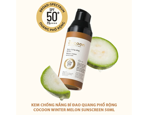 Kem Chống Nắng Bí Đao Phổ Rộng SPF50+ PA++++ 50ml Cocoon ảnh 4