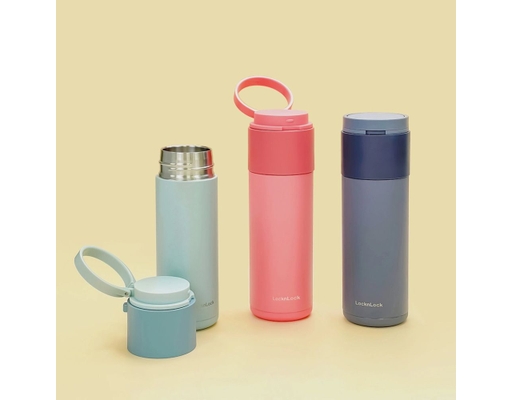 Bình Giữ Nhiệt Hidden Moon 490ml LHC3275 Xanh Navy LocknLock ảnh 4