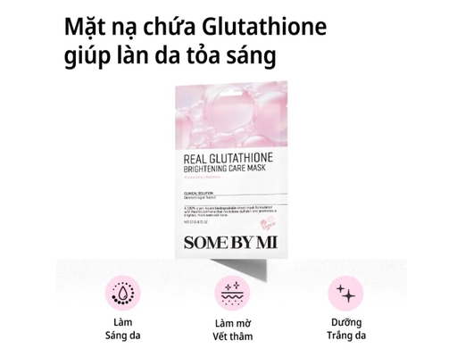 Mặt Nạ Dưỡng Da Làm Sáng Da Real Glutathione Brightening Care Mask 20g SOME BY MI ảnh 1