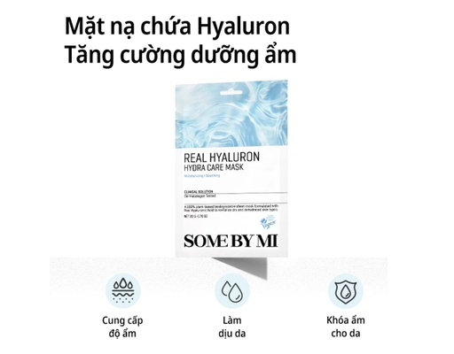 Mặt Nạ Dưỡng Da Cấp Nước Real Hyaluron Hydra Care Mask 20g SOME BY MI ảnh 1