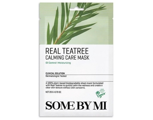 Mặt Nạ Dưỡng Da Tràm Trà Làm Dịu Da Mụn Real Teatree Calming Care Mask 20g SOME BY MI ảnh 0