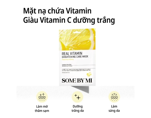 Mặt Nạ Dưỡng Da Làm Sáng Da Real Vitamin Brightening Care Mask 20g SOME BY MI ảnh 1