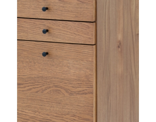 Tủ Bàn Làm Việc Ferro Gỗ Oak Màu Nâu/Đen Histyle ảnh 2