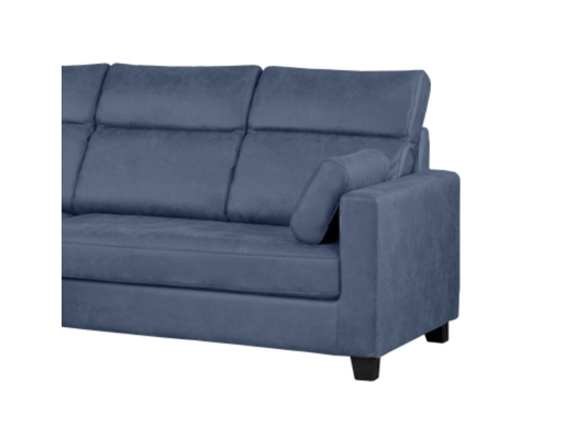 Sofa Góc Silvia PVC Màu Xám Chống Trầy Histyle ảnh 1