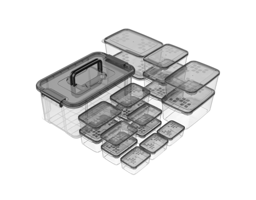 Bộ 19 Hộp Nhựa Đựng Thực Phẩm Matsu B19 Duy Tân ảnh 1